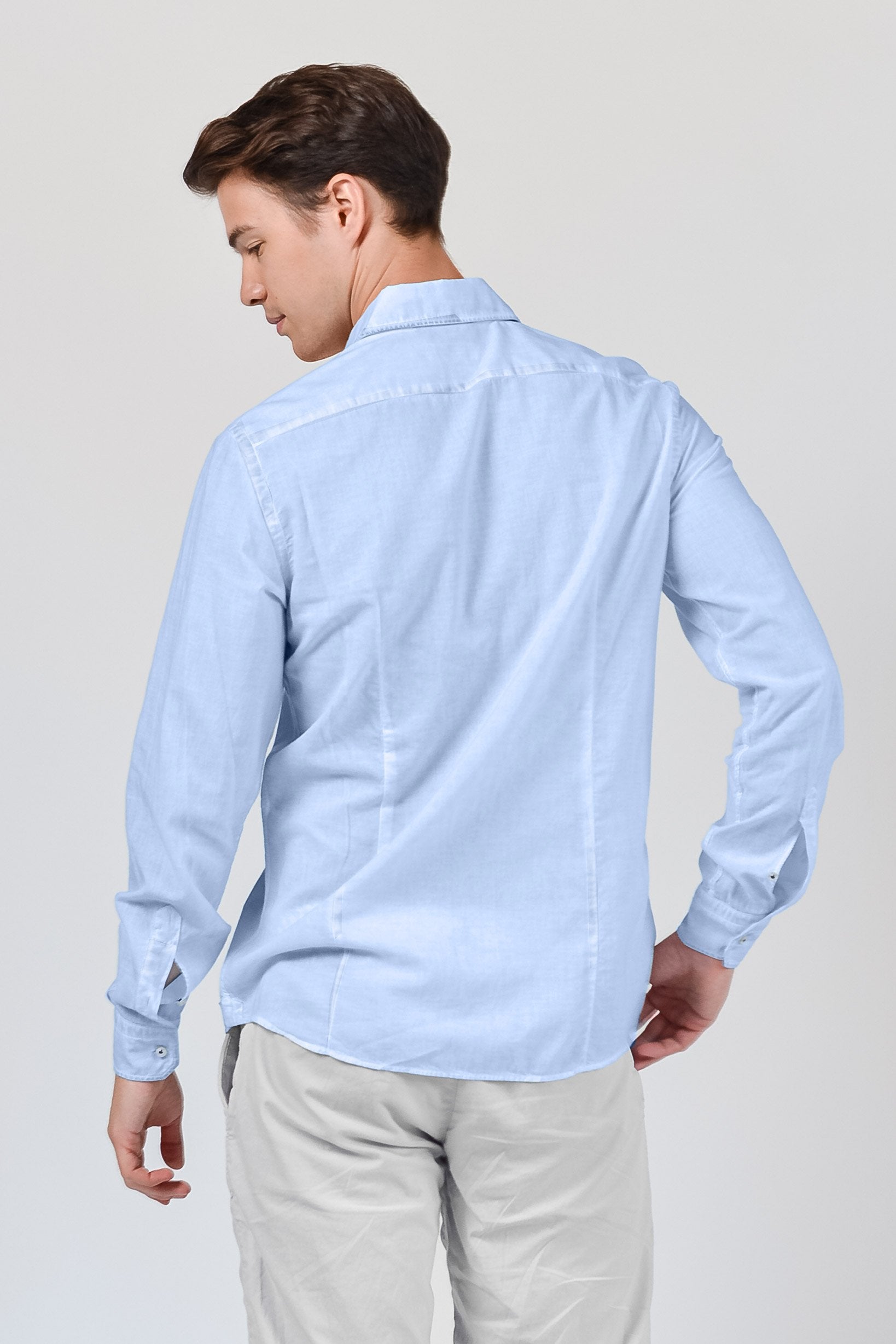 Slim Fit Voile Shirt - Cielo - Shirts