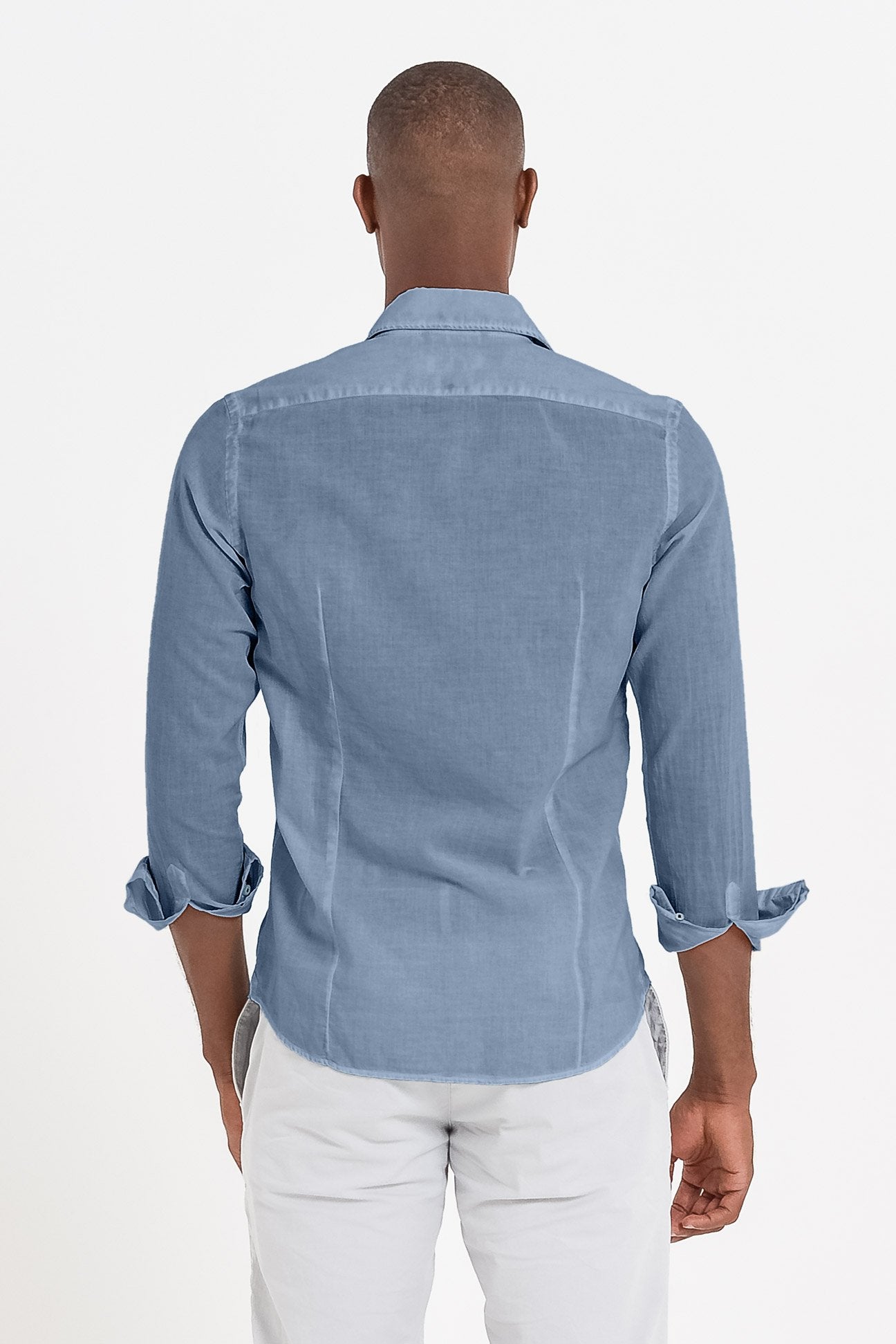 Slim Fit Voile Shirt - Jeans - Shirts