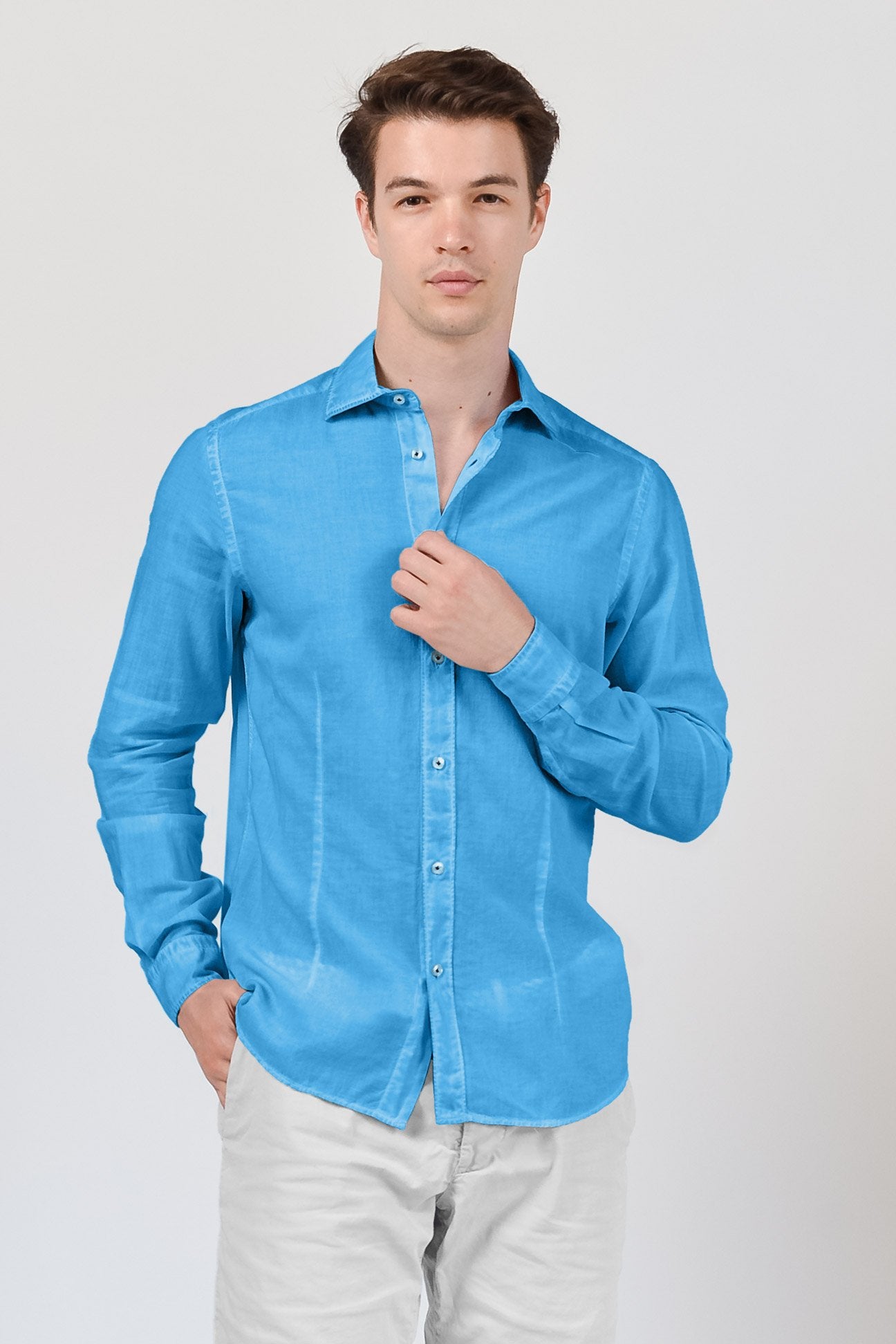 Slim Fit Voile Shirt - Lavezzi - Shirts