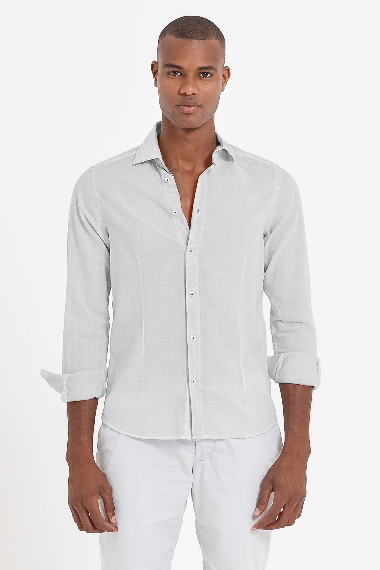 Slim Fit Voile Shirt - Marmo - Shirts