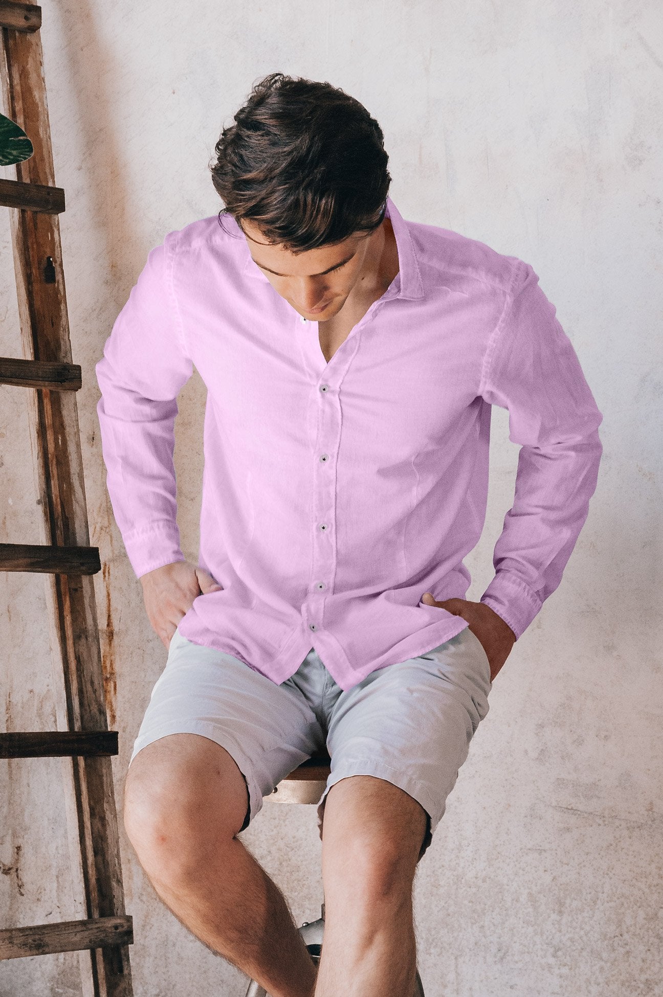 Slim Fit Voile Shirt - Quarzo - Shirts