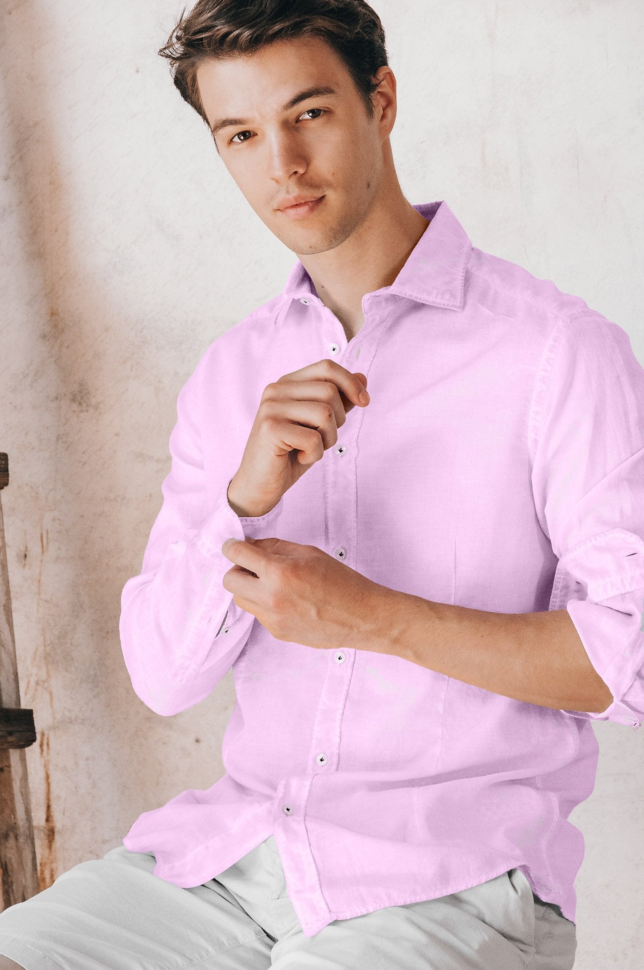 Slim Fit Voile Shirt - Quarzo - Shirts