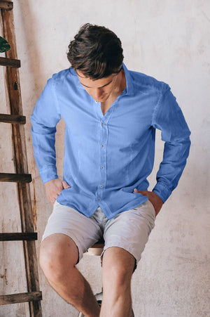 Slim Fit Voile Shirt - Santorini - Shirts