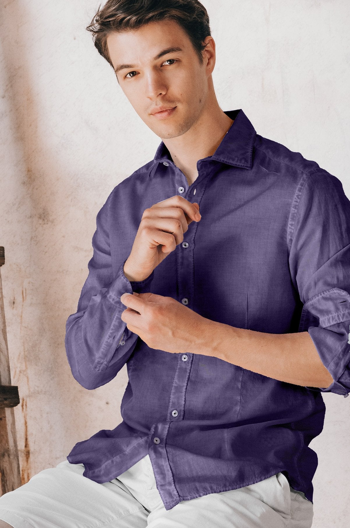 Slim Fit Voile Shirt - More - Shirts