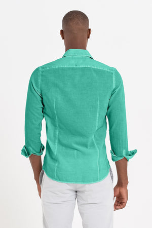 Slim Fit Voile Shirt - Smeraldo - Shirts