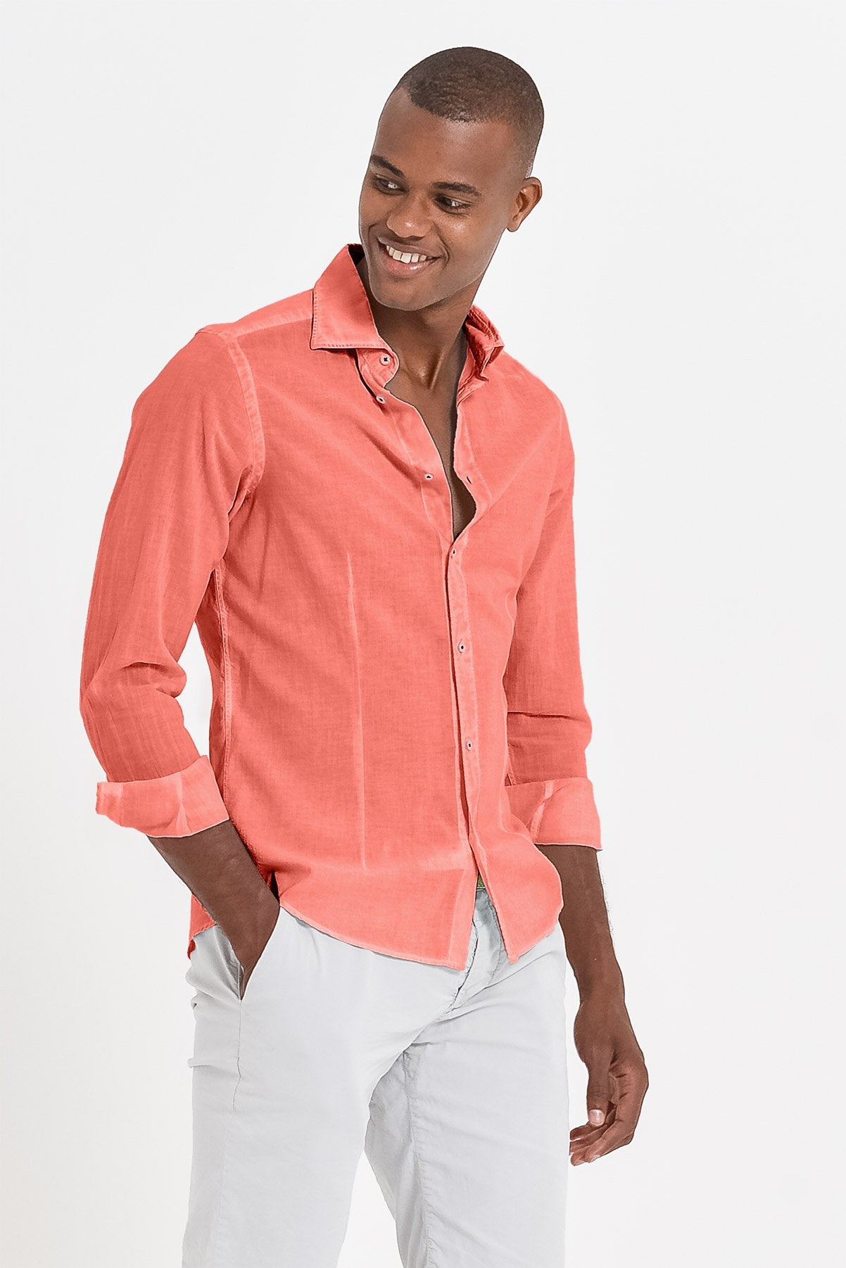 Slim Fit Voile Shirt - Spritz - Shirts