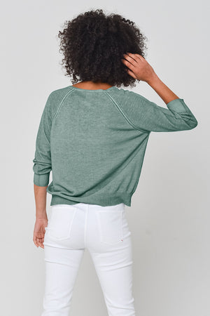Solitaire V Knit in Shark - Sweaters