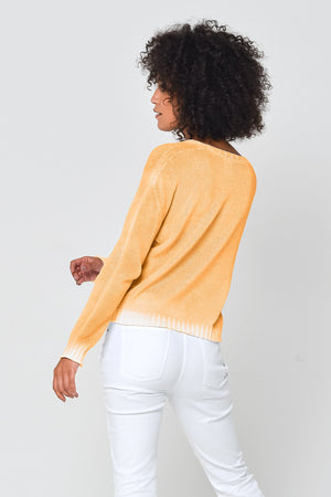 Spray Art Cogo V Knit in Sundance - Sweaters