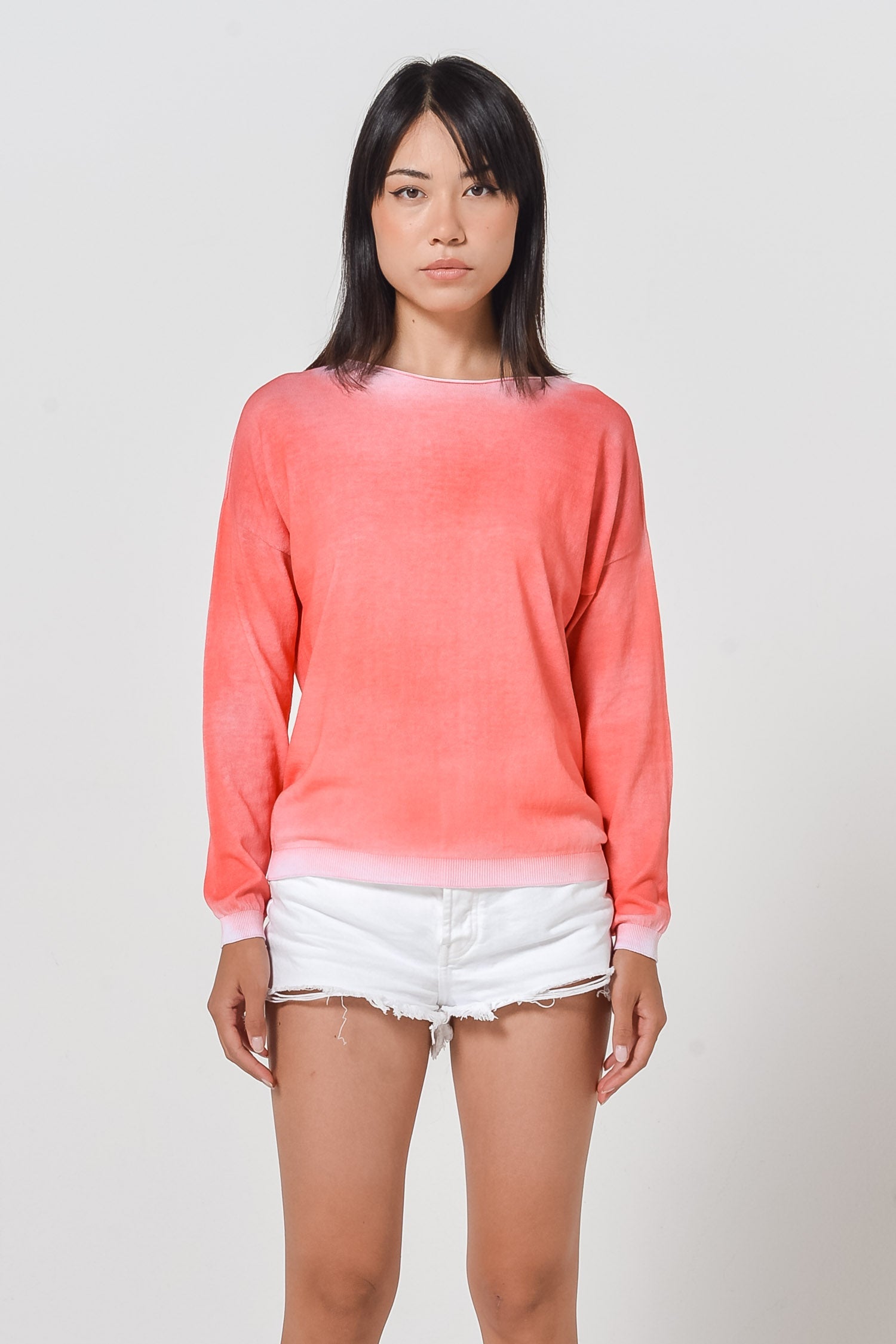 Spray Art Comfy Knit in Hibiscus - Sweaters