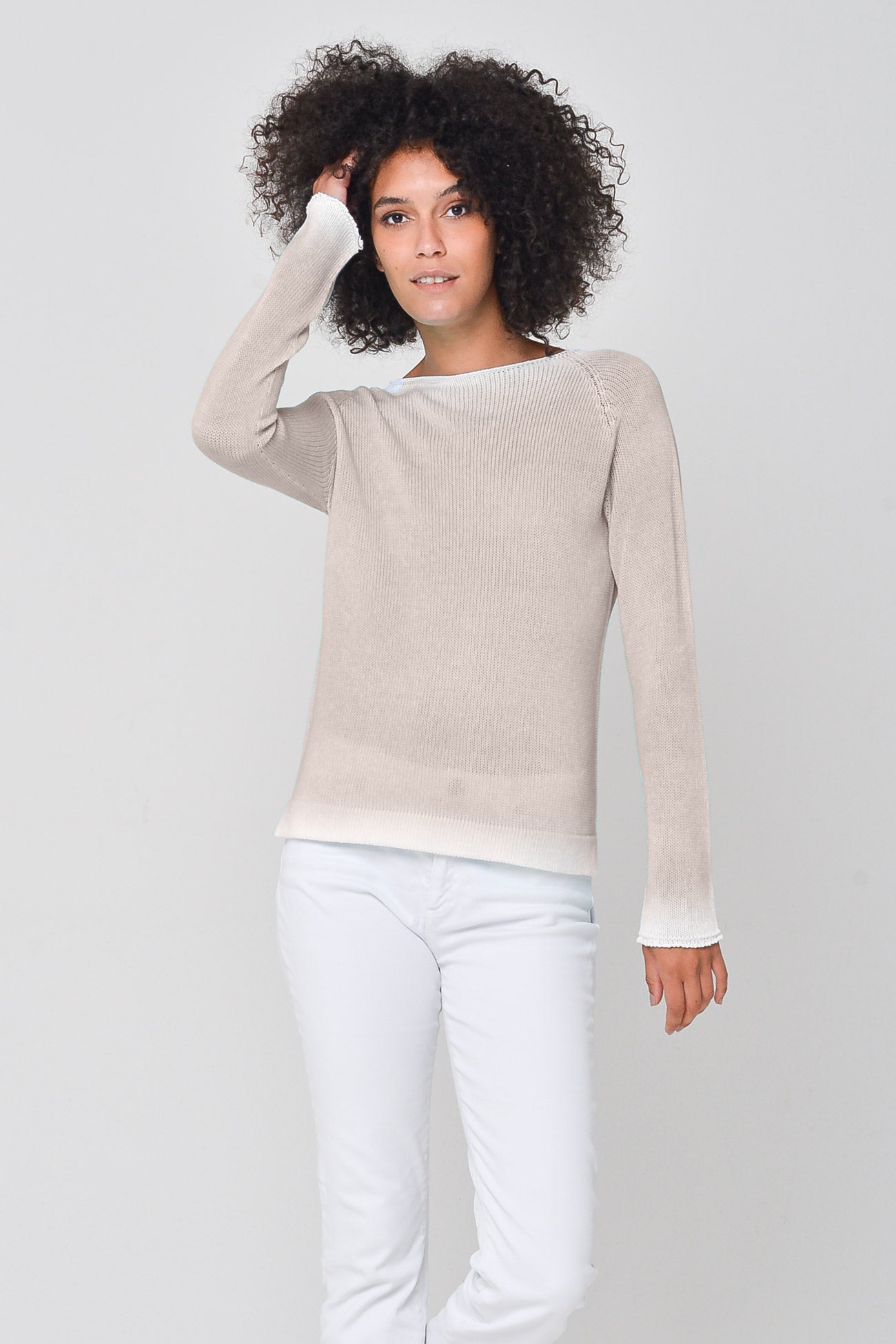 Sprayed Painted Nuvola Pullover - Canapa - Sweaters