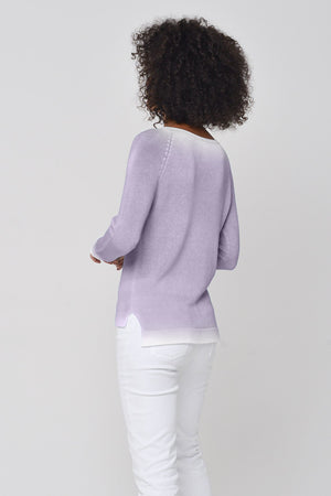 Sprayed Painted Nuvola Pullover - Mauve - Sweaters