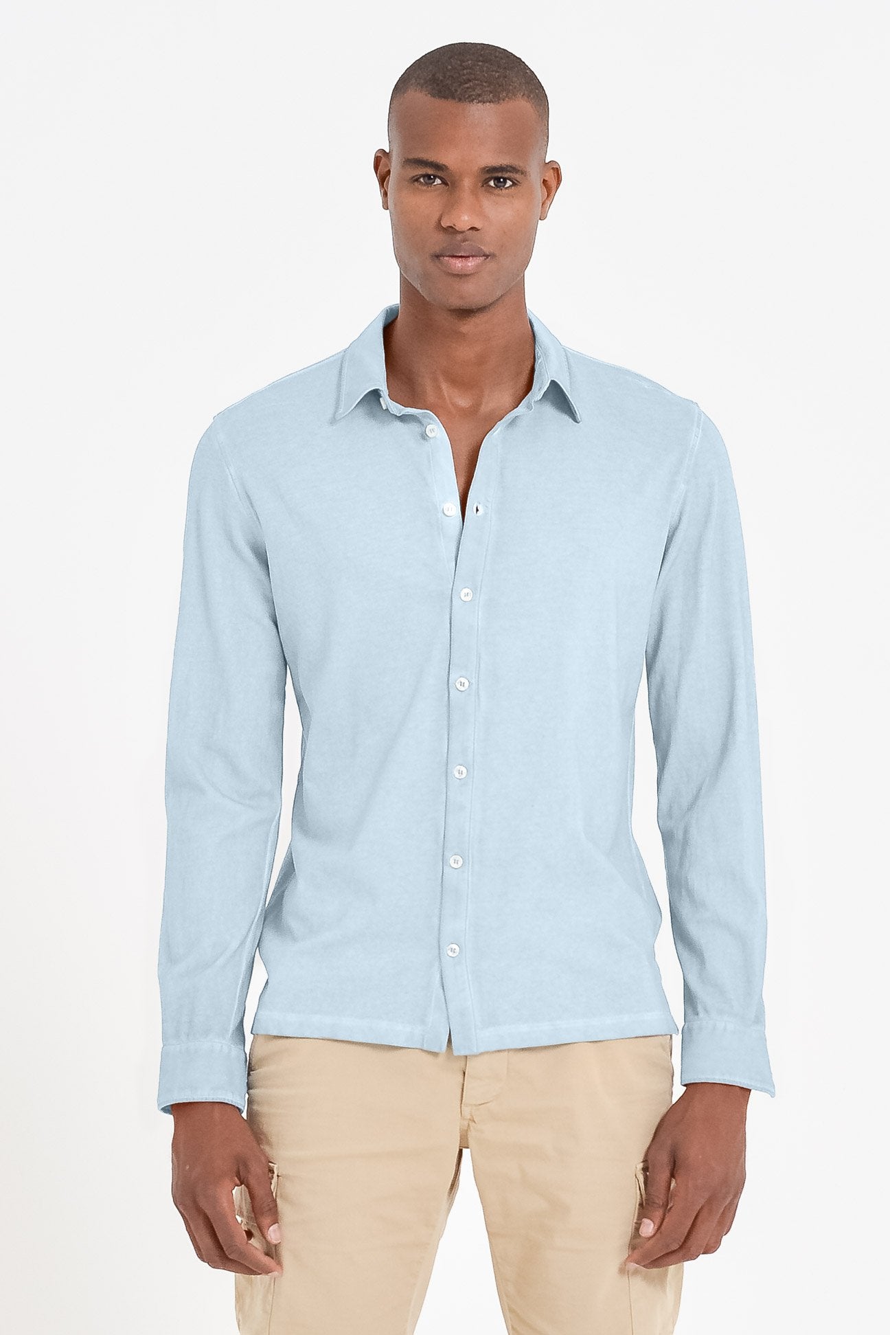 Stretch Cotton Pique Shirt - Anice - Shirts