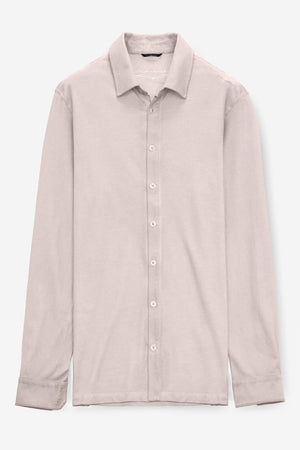 Stretch Cotton Pique Shirt - Canapa - Shirts