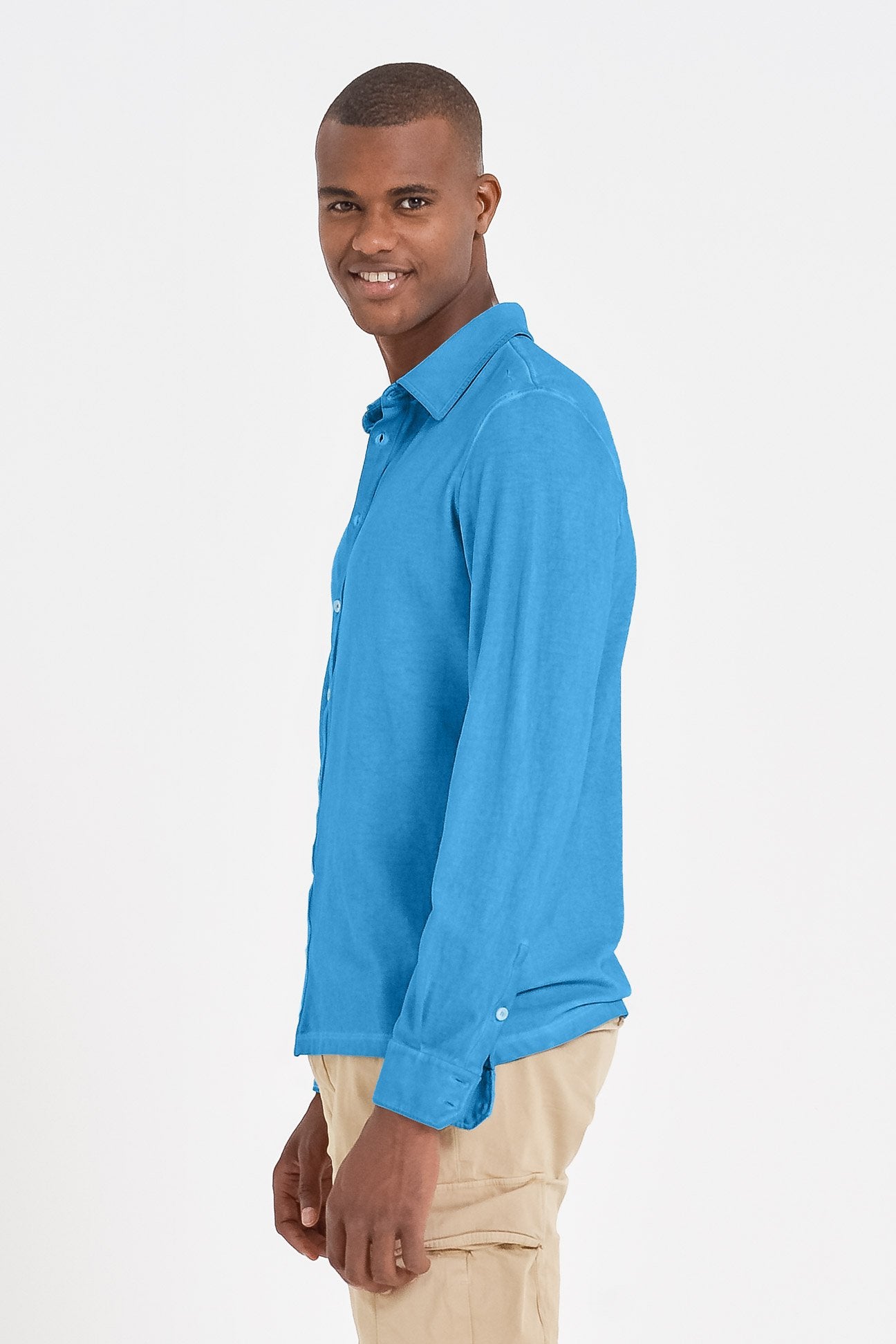 Stretch Cotton Pique Shirt - Lavezzi - Shirts