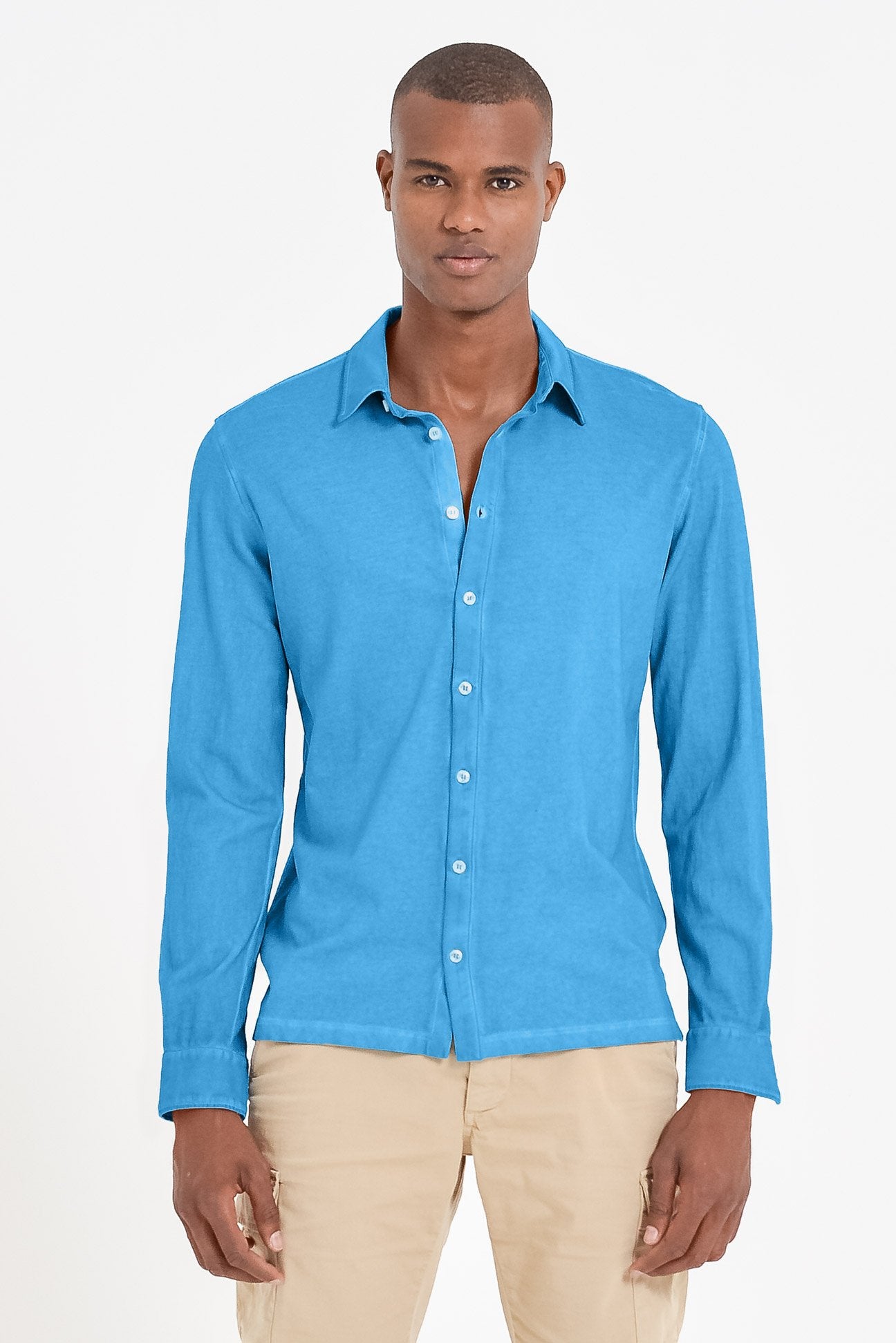 Stretch Cotton Pique Shirt - Lavezzi - Shirts