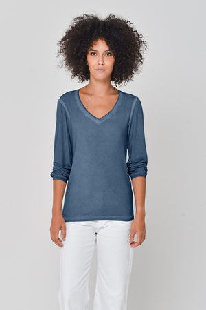 Sweet Heart Tee in Jeans - T-Shirt