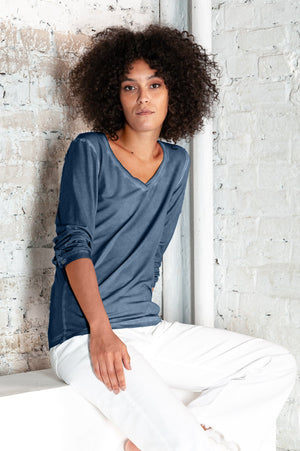 Sweet Heart Tee in Jeans - T-Shirt
