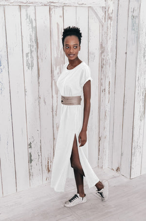 Tee Dress - Bianco - Dresses