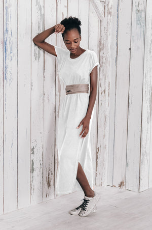 Tee Dress - Bianco - Dresses