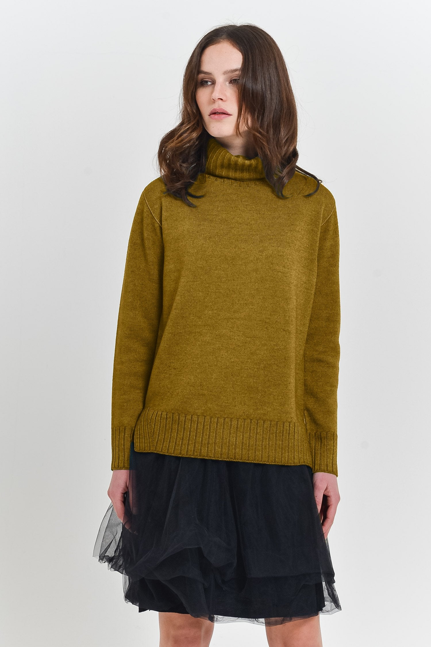 Thurso Dijon - Chunky Turtleneck Sweater - Sweaters