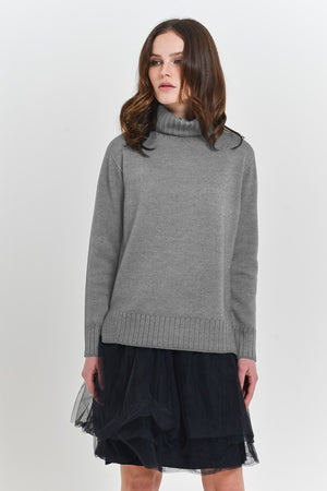 Thurso Granite - Chunky Turtleneck Sweater - Sweaters