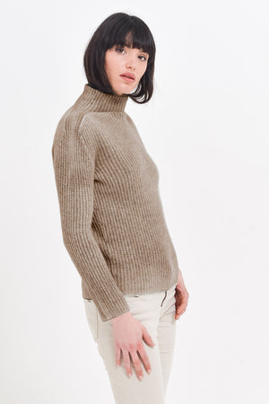 Tully Walnut - Alpaca Pullover - Sweaters