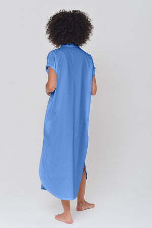 Venti Dress in Poplin Oceano - Shirtdress