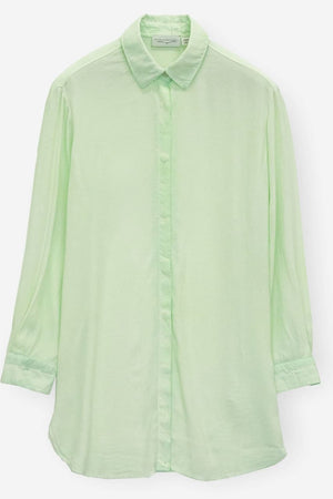 Light green viscose shirt for women