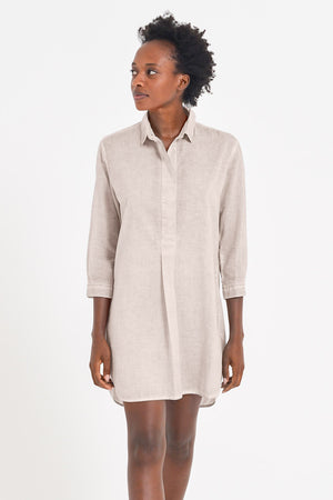 Voile Mini Shirtdress - Canapa - Chemisier