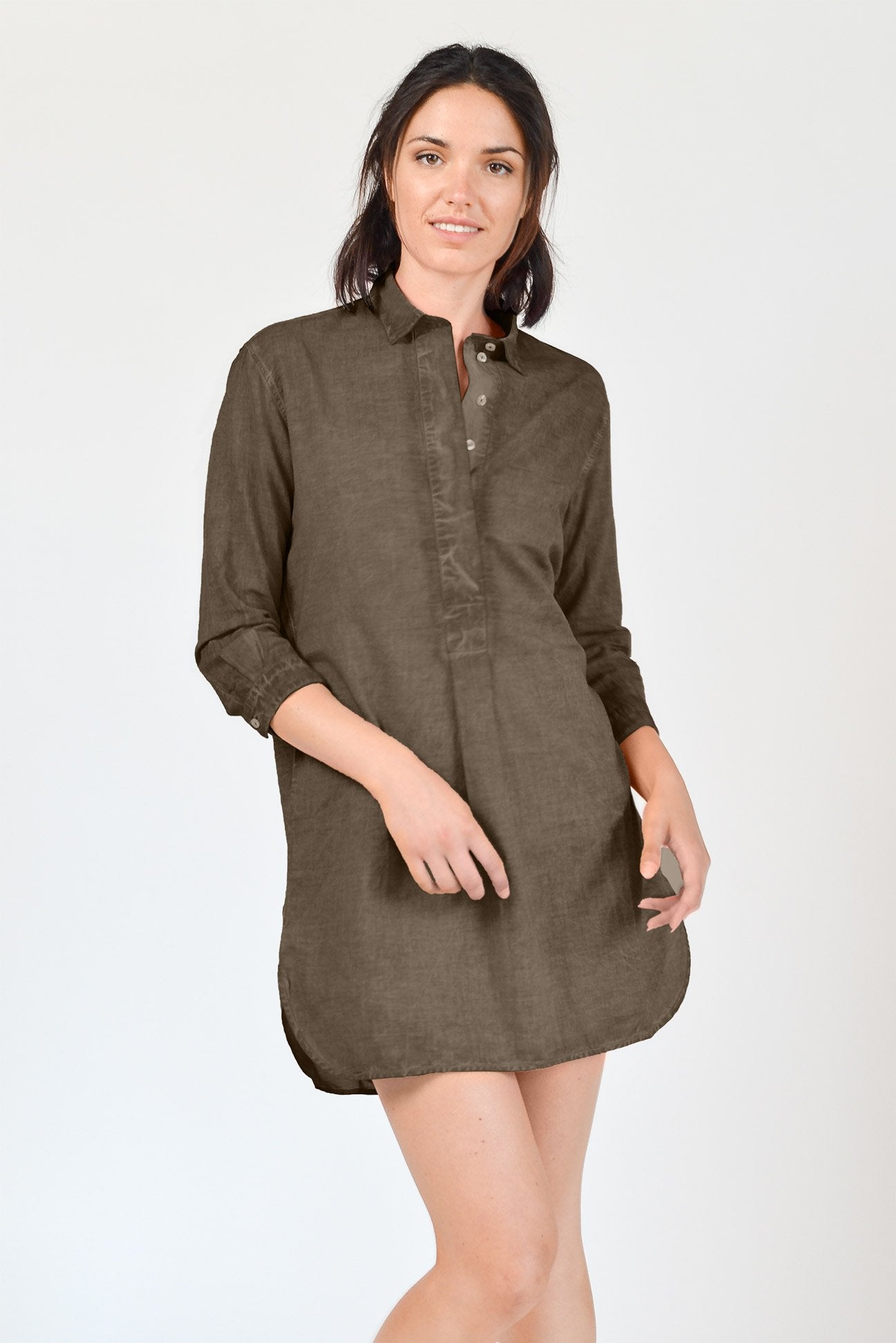 Voile Mini Shirtdress - Cocco - Chemisier