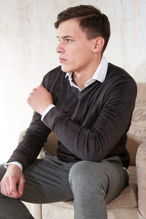 Wick - Cliff Merino V-Neck Sweater - Sweaters