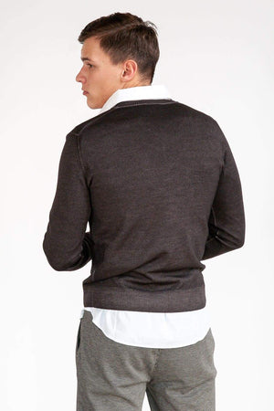 Wick - Cliff Merino V-Neck Sweater - Sweaters